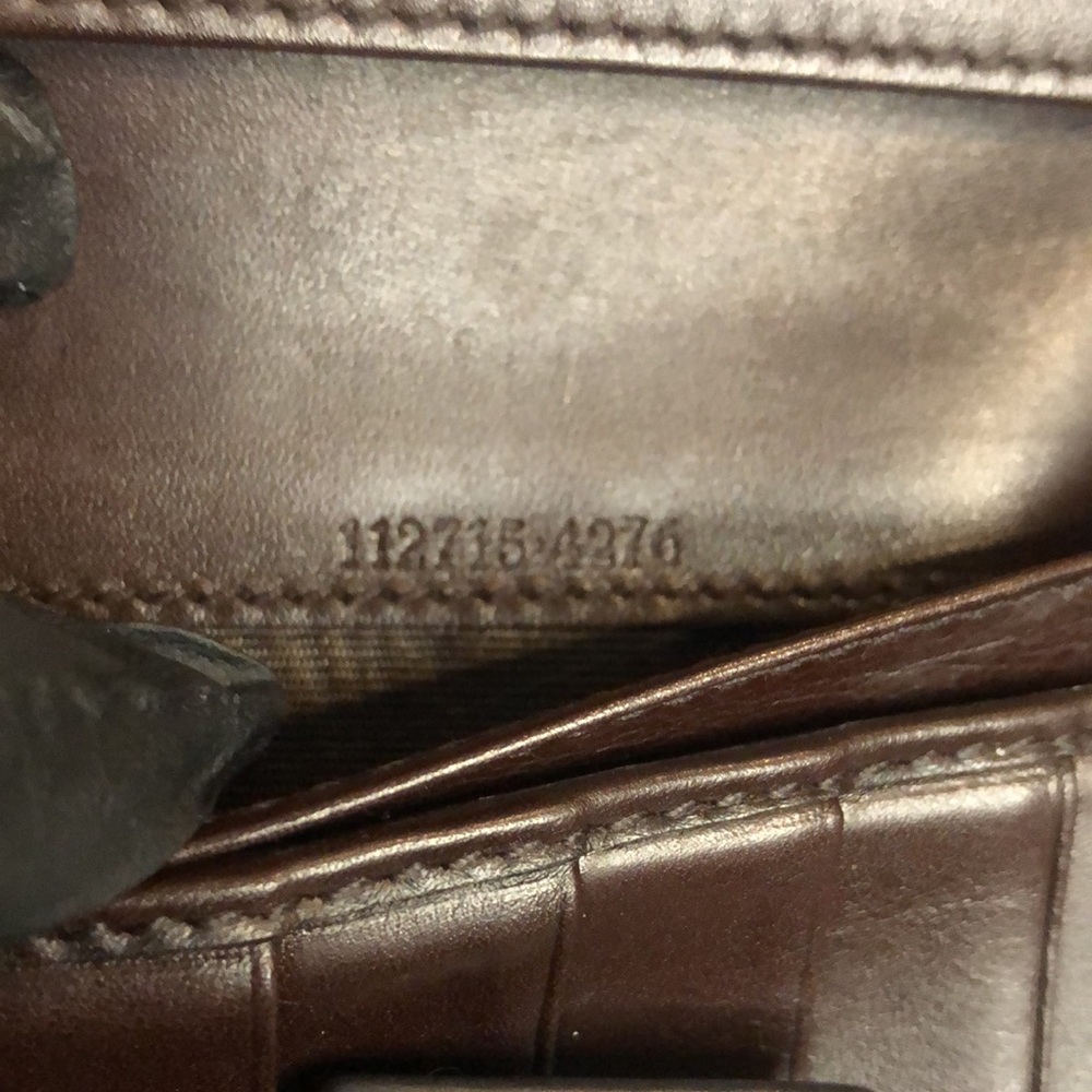 GUCCI GG Guccissima Brown Lambskin Continental Bifold Wallet with Coin Section - Picture 12 of 16